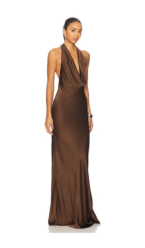 Pearl Gown in Chocolate. - size 10 (also in 12, 14, 2, 4, 6, 8) - SAU LEE - Modalova
