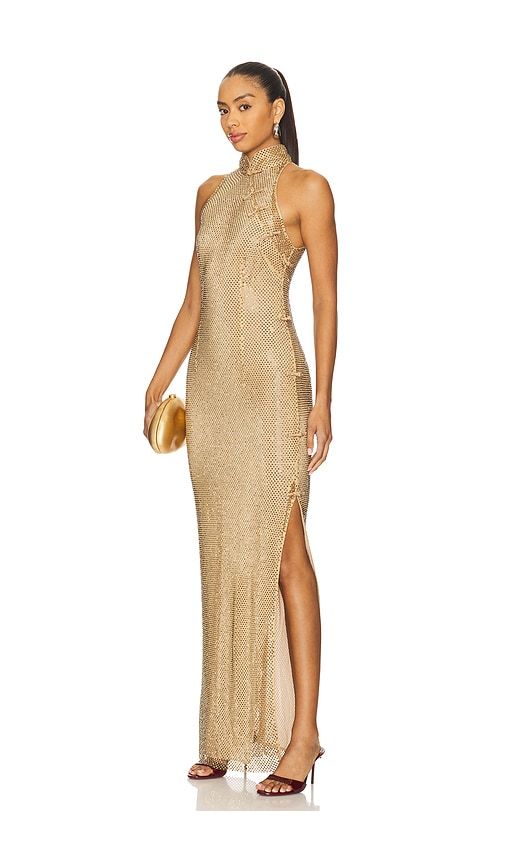 Santana Crystal Dress in Metallic . - size 2 (also in 4) - SAU LEE - Modalova