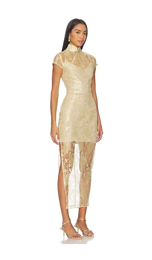 Malia Lace Dress in Yellow. - size 2 (also in 8) - SAU LEE - Modalova