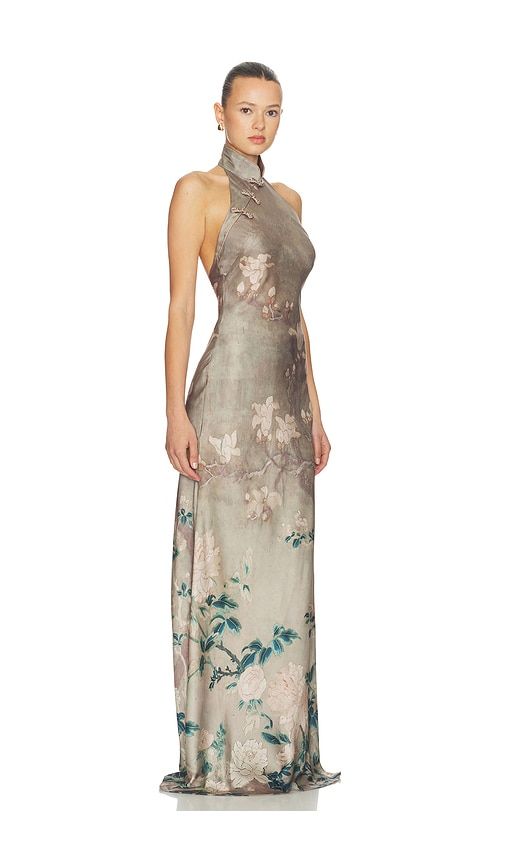 Gillian Satin Dress in Taupe. - size 0 (also in 10, 2, 4, 6, 8) - SAU LEE - Modalova