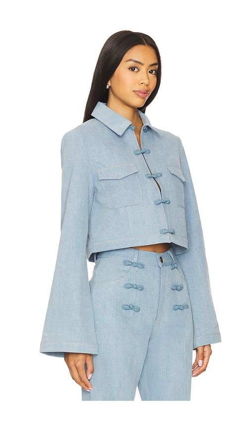 Bambi Denim Jacket in Blue. - size 12 (also in 2, 4, 6, 8) - SAU LEE - Modalova