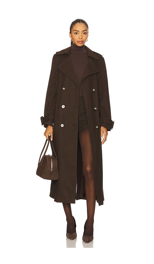 Nevada Trench Coat in Brown. - size 4 (also in 6) - SAU LEE - Modalova