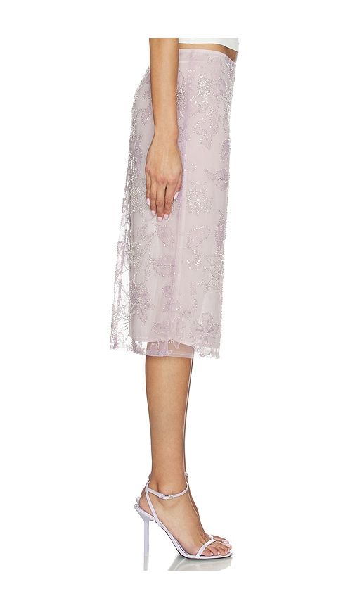Grace Midi Skirt in Peach. - size 0 (also in 10, 12, 2, 4) - SAU LEE - Modalova