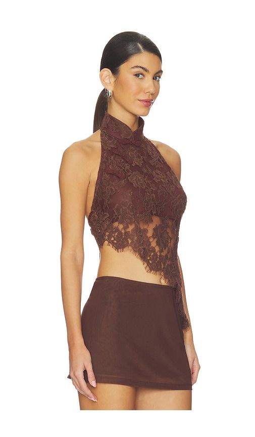 Sylvan Lace Top in Brown. - size 12 (also in 2, 6, 8) - SAU LEE - Modalova