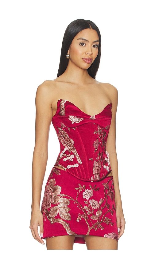 Nico Strapless Top in Red. - size 00 (also in 2, 4) - SAU LEE - Modalova