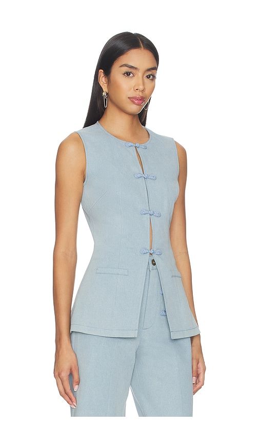 Denver Denim Top in Blue. - size 0 (also in 00, 10, 2, 4, 6, 8) - SAU LEE - Modalova