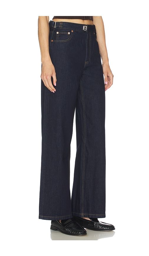 Buckle Wide Leg Jeans in Blue. - size 28 (also in 29, 30, 32) - Still Here - Modalova