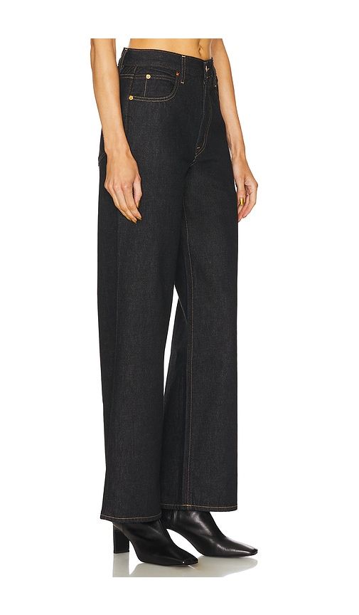 Grace Wide Leg Jeans in Black. - size 25 (also in 32) - SLVRLAKE - Modalova