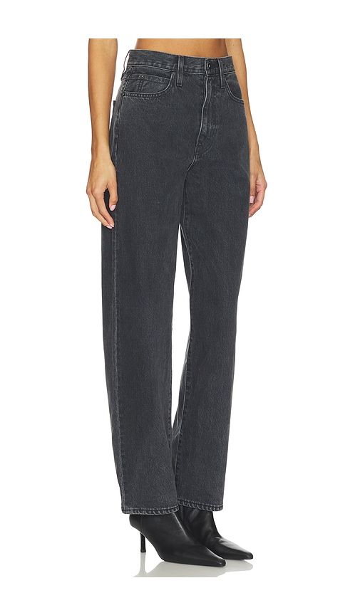 Koko Relaxed Straight Leg Jeans in Black. - size 30 (also in 31, 32) - SLVRLAKE - Modalova