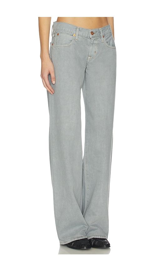 Lexi Low Rise Relaxed Wide Leg Jeans in Grey. - size 31 (also in 32) - SLVRLAKE - Modalova