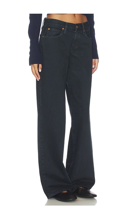 Lexi Low Rise Wide Leg Jeans in Black. - size 31 (also in 32) - SLVRLAKE - Modalova