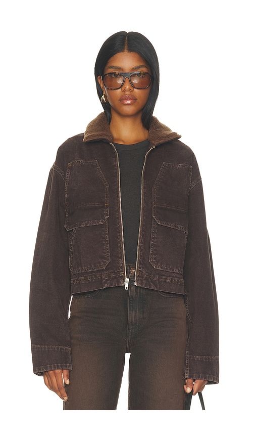 Atlas Worker Jacket in Brown. - size L (also in M, S, XS) - SLVRLAKE - Modalova