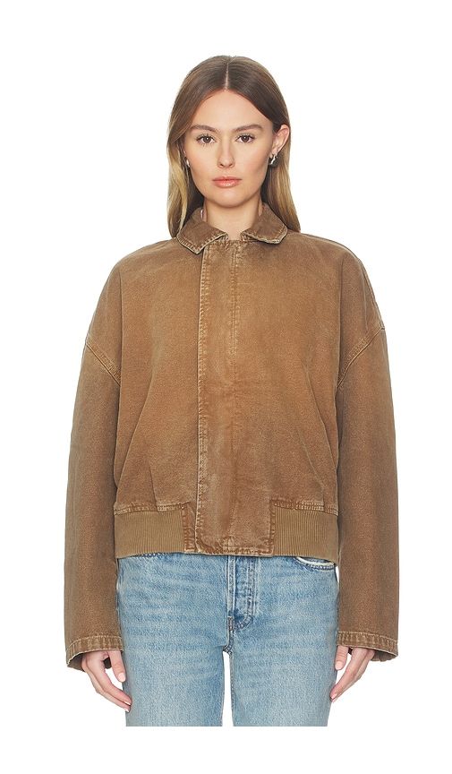 Harlem Curve Sleeve Bomber in Tan. - size L (also in M, XL) - SLVRLAKE - Modalova