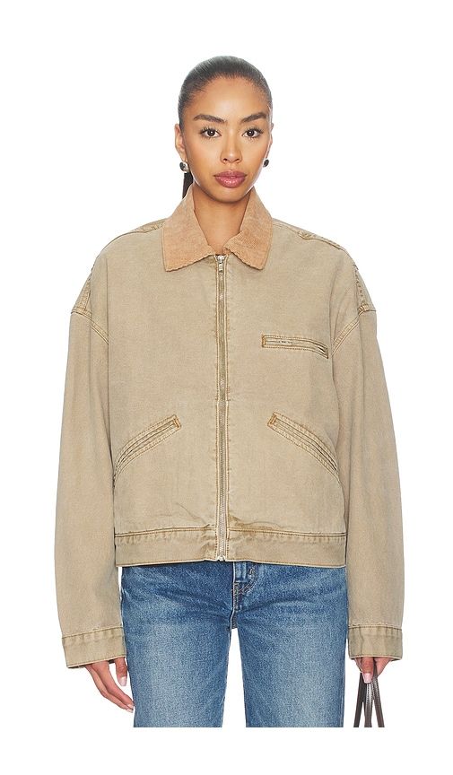 Camden Garage Jacket in Tan. - size L (also in M, XL) - SLVRLAKE - Modalova