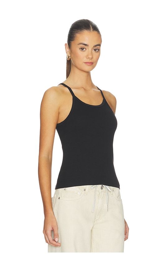 Fitted Rib Tank Top in Black. - size L (also in M) - SLVRLAKE - Modalova