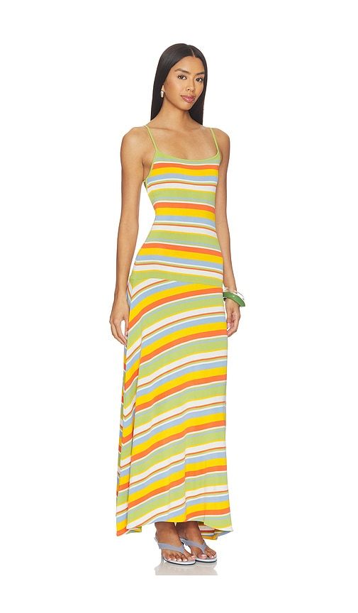 The Lottie Dress in Green,Orange. - size L (also in S) - Solid & Striped - Modalova
