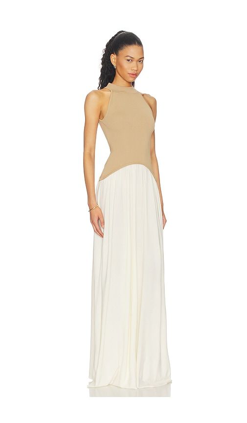 The Isola Dress in Tan,White. - size M (also in S, XS) - Solid & Striped - Modalova