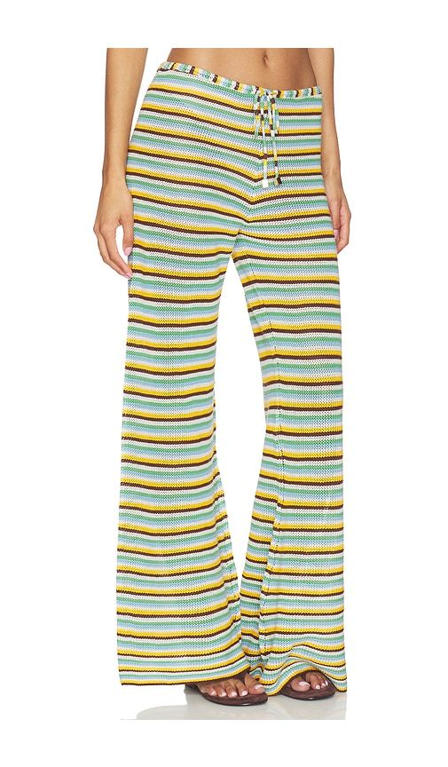 The Ayden Pant in Yellow,Blue. - size L (also in M, S, XL, XS) - Solid & Striped - Modalova