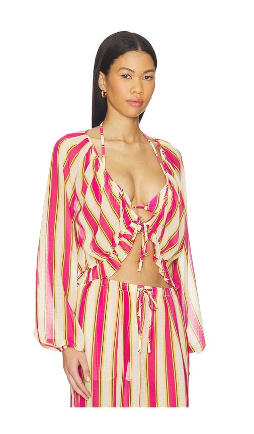 The Seraphina Top in Orange. - size S (also in M) - Solid & Striped - Modalova