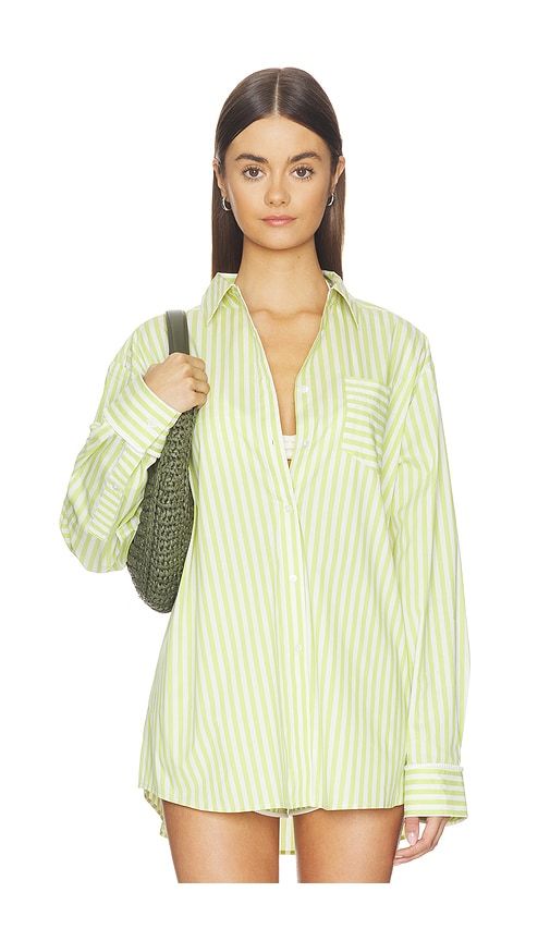 The Avril Button Down Top in Green. - size M (also in XL) - Solid & Striped - Modalova