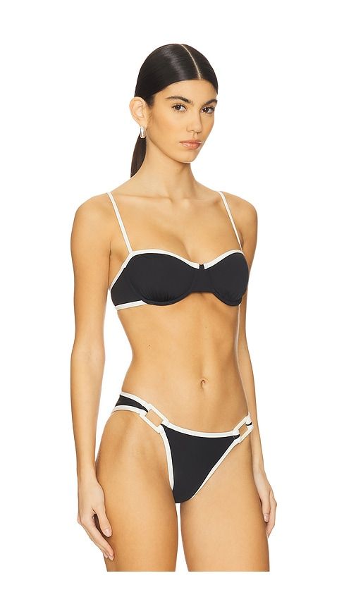 Jordana Bikini Top in Black. - size L (also in XL) - Solid & Striped - Modalova