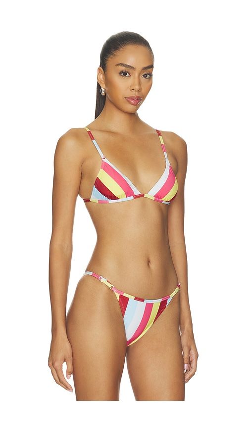 The Lulu Bikini Top in Pink. - size L (also in M, S, XL, XS) - Solid & Striped - Modalova