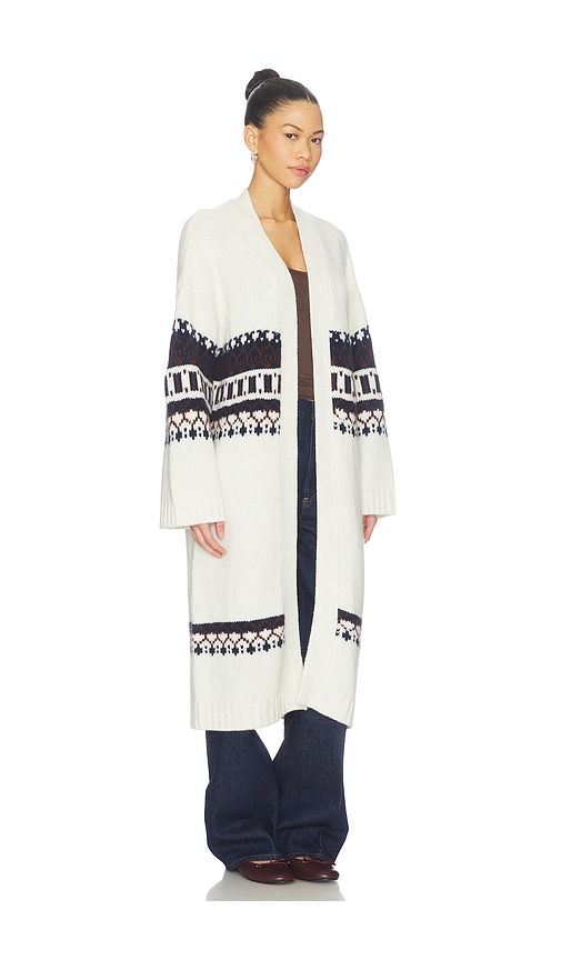 Cedar Fairisle Duster in Cream. - size M (also in S, XS) - SABLYN - Modalova