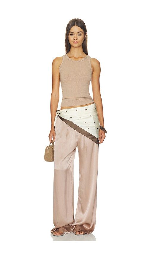 Silk Gemma Pull On Straight Leg Pant in . Taglia L. Also in S - SABLYN - Modalova