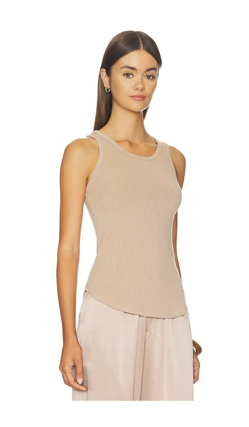 Jameela Racerback Tank in Beige. - size L (also in M, S) - SABLYN - Modalova