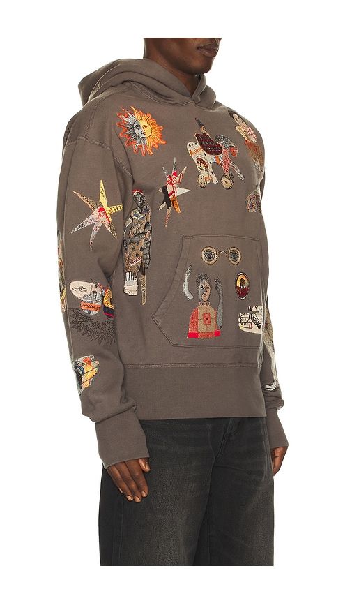 Collage Hoodie in Brown. - size L (also in M) - Samuel Zelig - Modalova