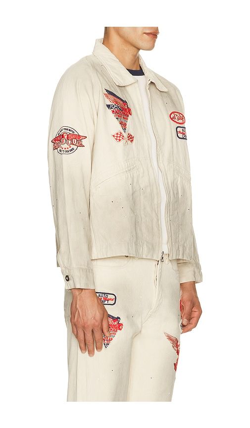 Service Zip Jacket in White. - size L (also in M, S, XL/1X, XXL/2X) - Samuel Zelig - Modalova