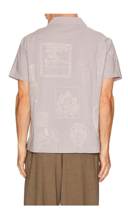 Northfield Camp Shirt in Lavender. - size L (also in M, S) - Samuel Zelig - Modalova