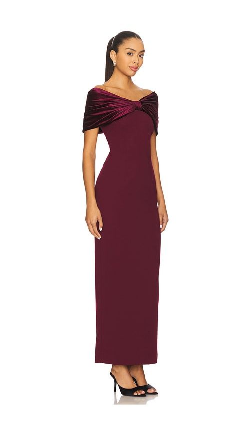 Belluno Dress in Burgundy. - size S (also in XS) - Sonya Moda - Modalova