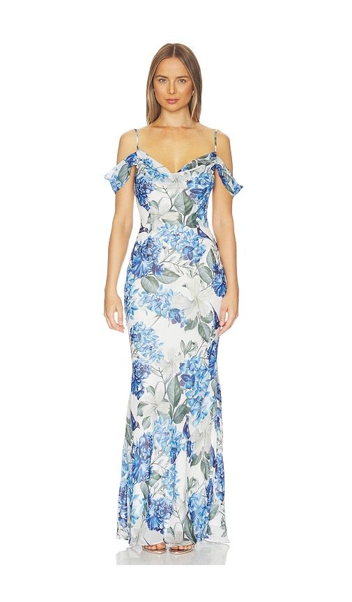 Rosalie Dress in Blue. - size M (also in S, XL, XS) - Sonya Moda - Modalova