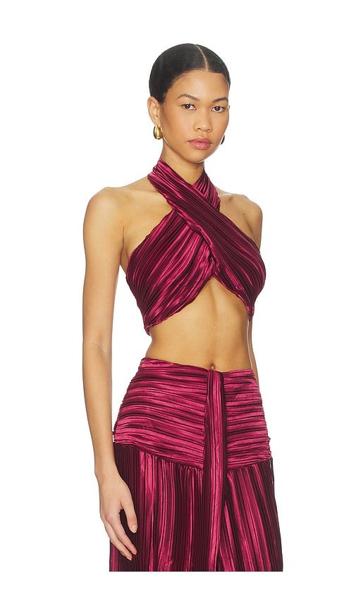 Joelle Plisse Halter Top in . - size L (also in M, S, XS) - Sonya Moda - Modalova