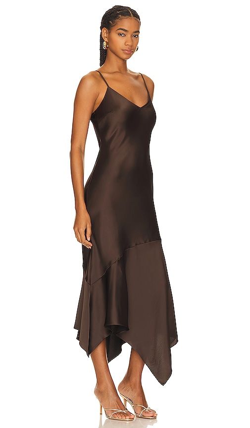 Lucille Slip Dress in Chocolate. - size M (also in L) - Steve Madden - Modalova