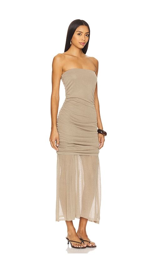 Lula Dress in Taupe. - size L (also in M) - Steve Madden - Modalova
