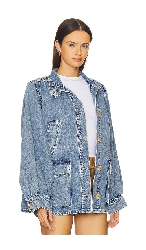Marceline Jacket in Denim-Medium. - size M (also in S, XS) - Steve Madden - Modalova