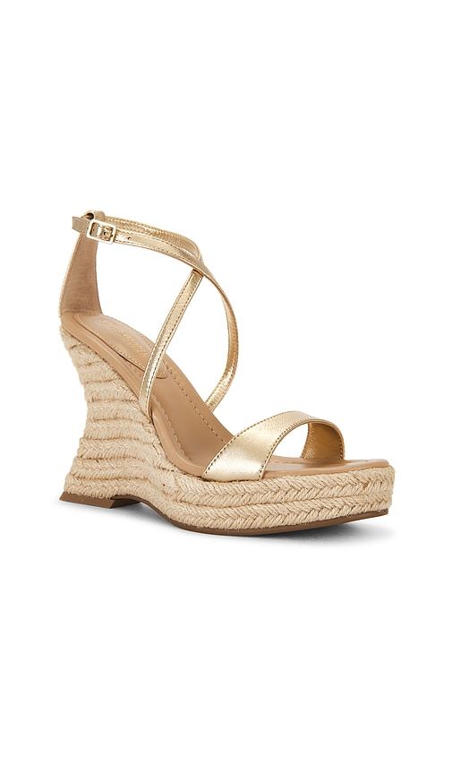 Caliana Espadrille Sandal in Metallic Gold. - size 10 (also in 9.5) - Steve Madden - Modalova