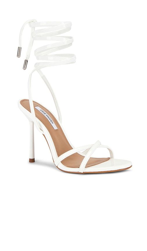 Nerie Strappy Heel in White. - size 10 (also in 6, 6.5, 7.5, 8, 8.5, 9, 9.5) - Steve Madden - Modalova