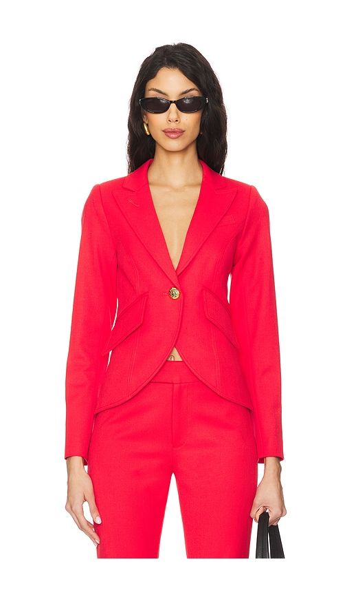 One Button Blazer in Red. - size 2 (also in 4) - Smythe - Modalova