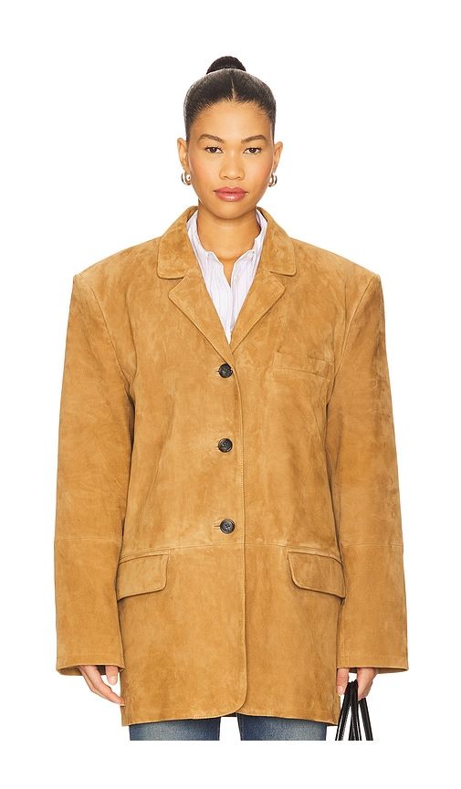 Suede Weekend Jacket in Cognac. - size M/L (also in XS/S) - Smythe - Modalova