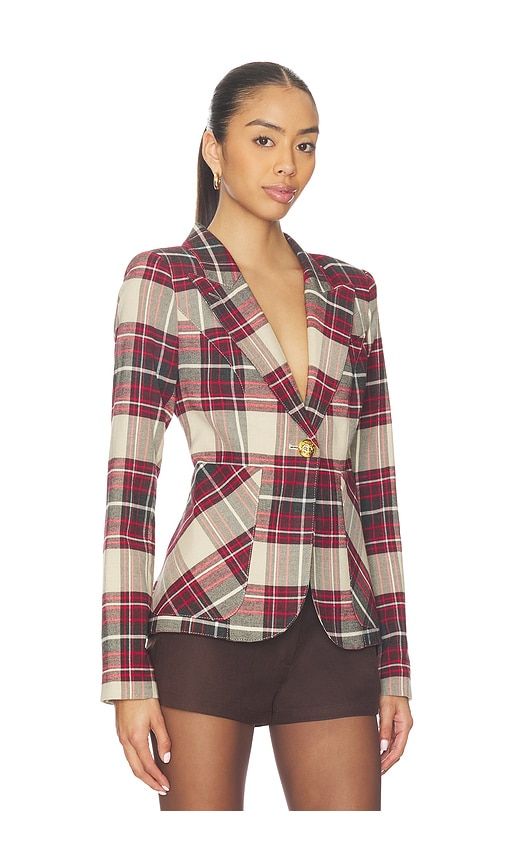 Patch Pocket Duchess Blazer in Red. - size 0 (also in 2) - Smythe - Modalova
