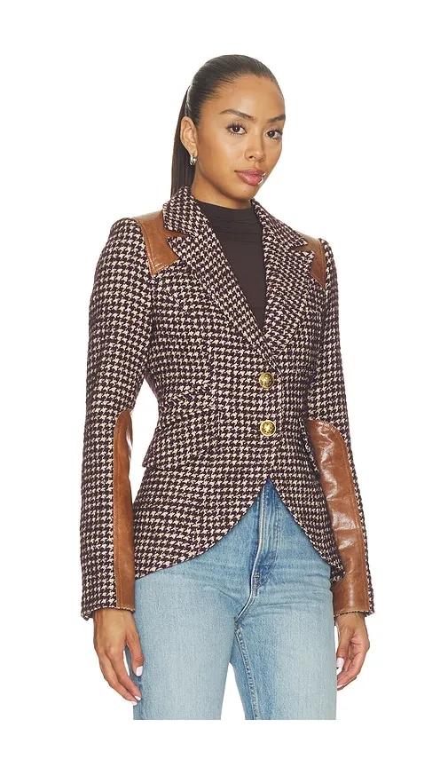Saddle-patch Equestrian Blazer in Grey. - size 0 (also in 2) - Smythe - Modalova
