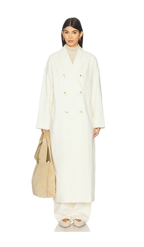 Alora Trench Coat in Cream. - size L (also in S) - Sancia - Modalova