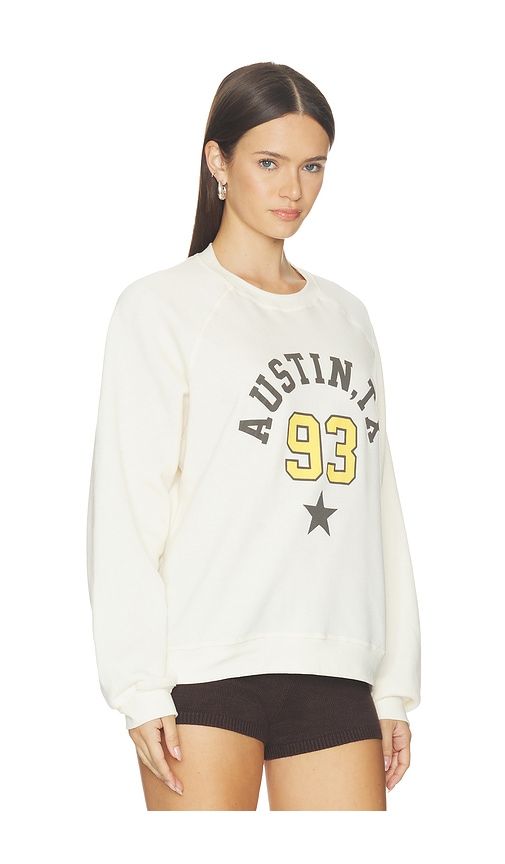 Austin Tx 93 Raglan Crew Sweater in White. - size L (also in M, S, XS) - Sunny Somewhere - Modalova