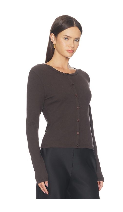 Saalexo Longsleeve Cardigan in Brown. - size L (also in M, S, XS) - SAMSOE SAMSOE - Modalova