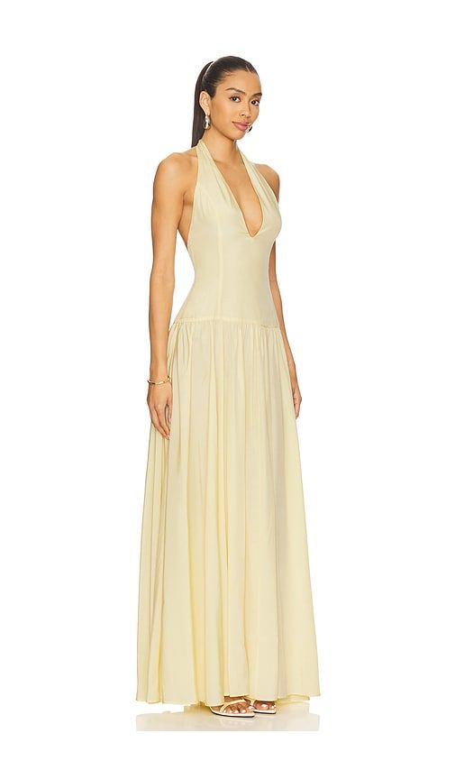Astrid Maxi Dress in Yellow. - size L (also in S) - Shani Shemer - Modalova