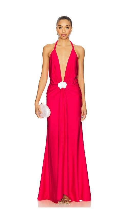 Olesia Maxi Dress in Red. - size S (also in XS, M, L) - Shani Shemer - Modalova