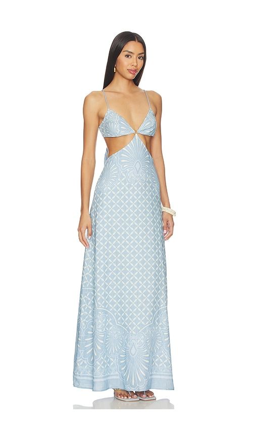 Maya Maxi Dress in Blue. - size L (also in M, S, XS) - Shani Shemer - Modalova